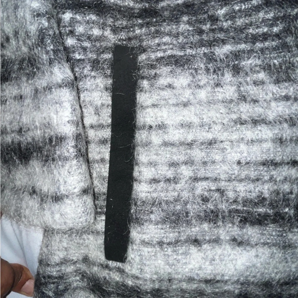 Pendleton Striped Long Open Front Jacket Slit Poc… - image 4